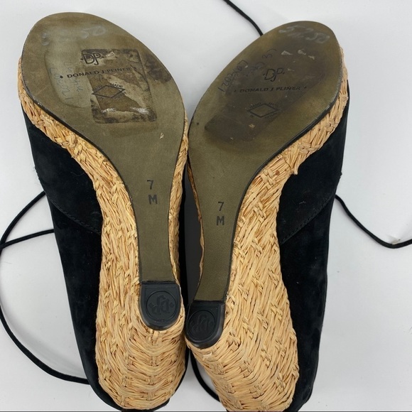 Donald J Pliner Mana black espadrille wedge 7 - Picture 6 of 6